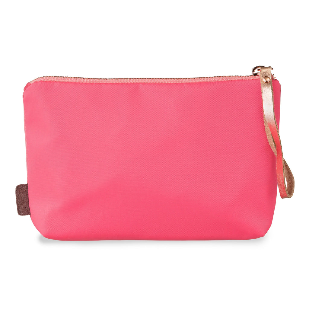 Velvet satin-nylon pouch - “pretty PINK powerful” - BIEN moves