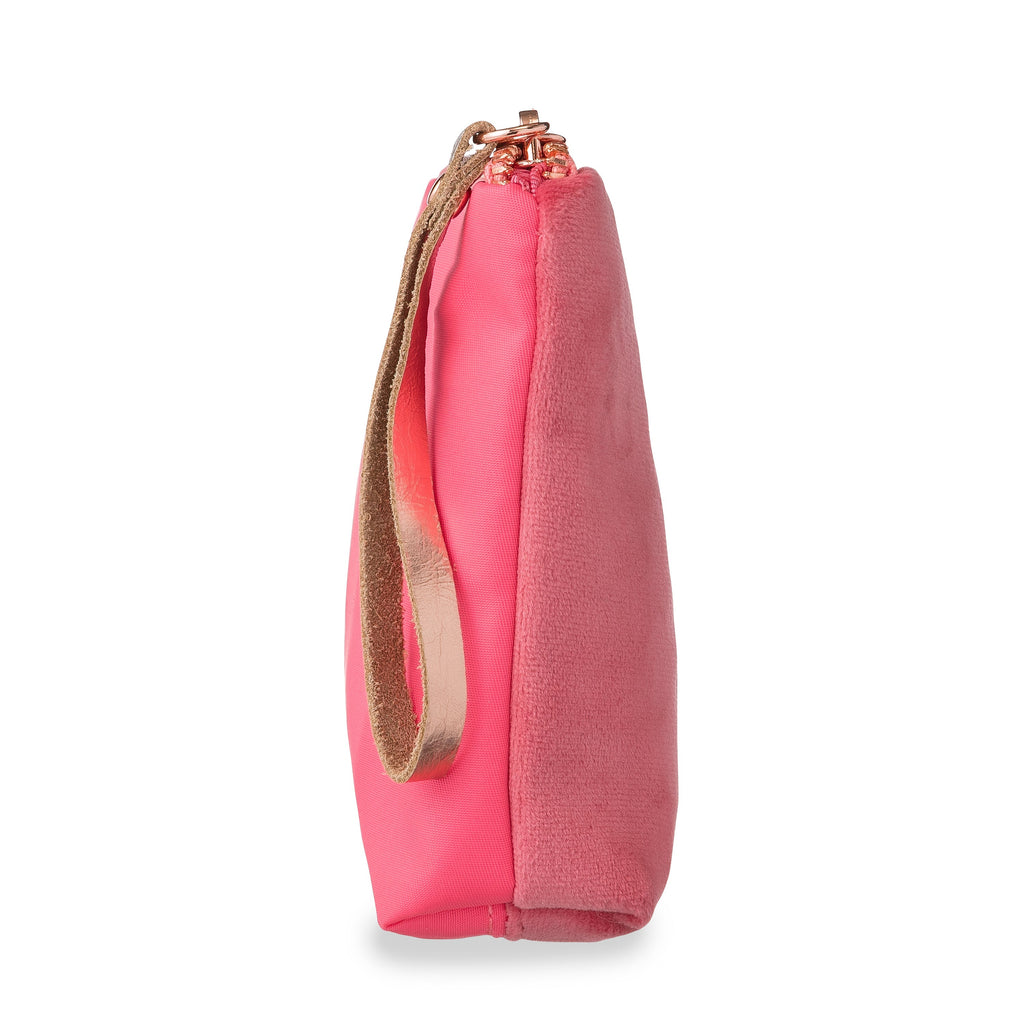 Fluwelen satijn-nylon pouch - "pretty PINK powerful" - BIEN moves