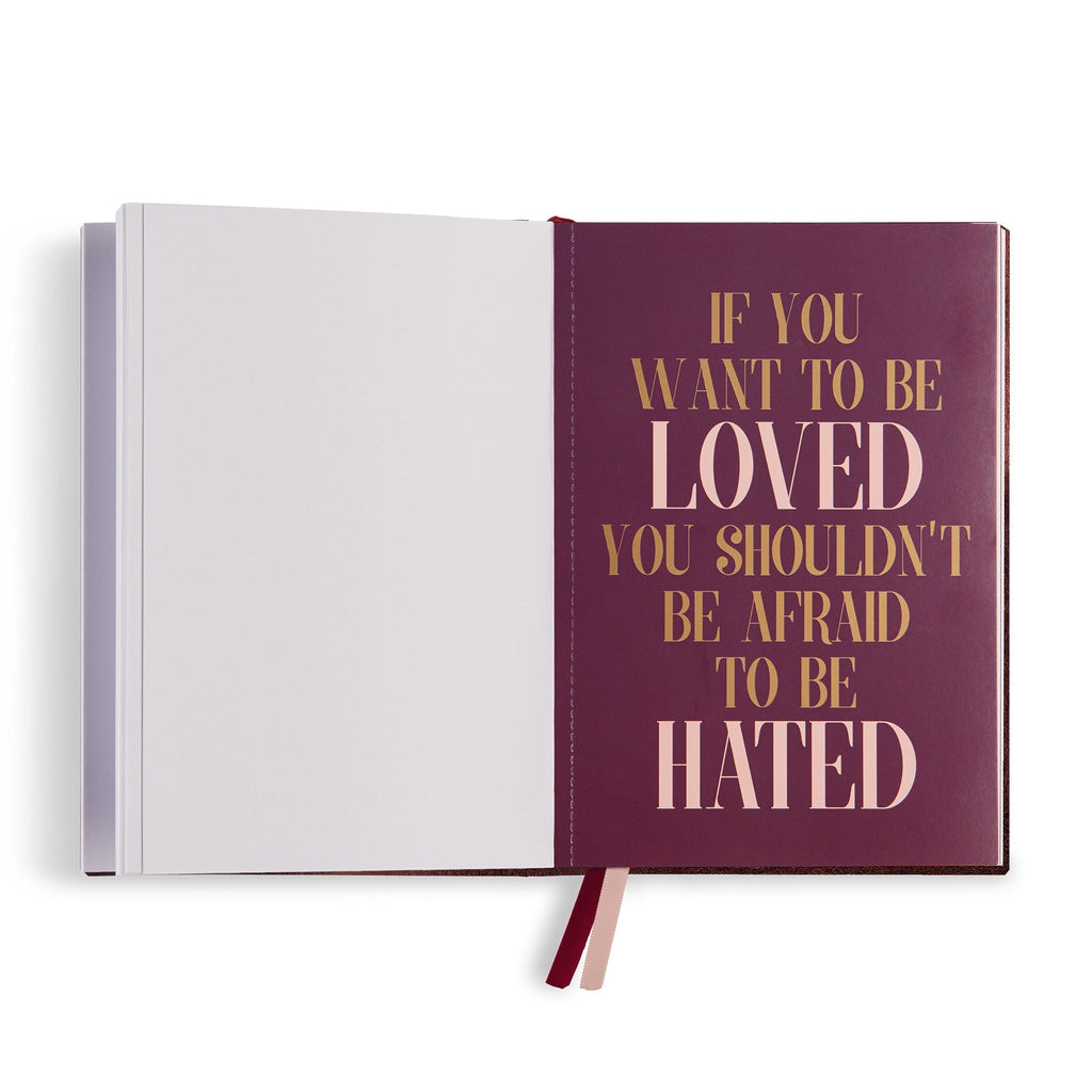 Embroidered quote notebook - "Well behaved women" - BIEN moves